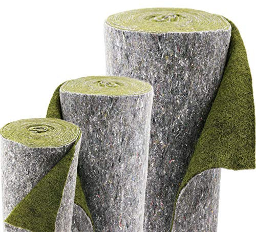 30m Aquagart Ufermatte für Teiche 0,5m Breite I Teichrand Bewuchsmatte Böschungsmatte & Hangsicherung I PP Schutz Abdeckung für Teichfolie I witterungsbeständige Teichufer Umrandung grün