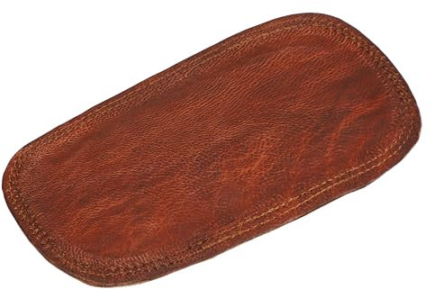 Gusti Schulterpolster Leder - Quentin für Trageriemen Riemenpolster Vintage Braun Leder
