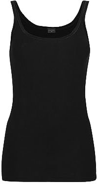 Dilling Merino Trägertop für Damen - aus 100% Bio-Merinowolle Schwarz 42
