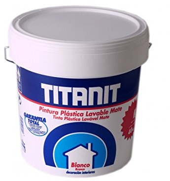 Titanlux - Titanit- Pintura plástica, Mate blanco, 750ML (ref. 029190034)