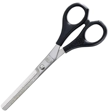 Kiepe 2119 Professionelle Effilierschere 6 Zoll mit 28 Zähnen – Halbblatt Ausdünnschere aus Edelstahl, leichter Kunststoffgriff, Made in Italy für Salon & Zuhause