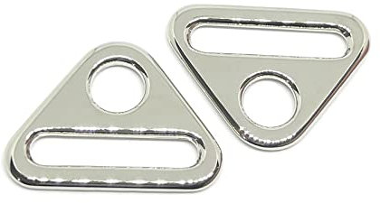 fujiyuan 20 PCS 25 mm 2,5 cm Einstellknopf Dreieck mit Bar Swivel Clip D Dee Ring Schnalle aus