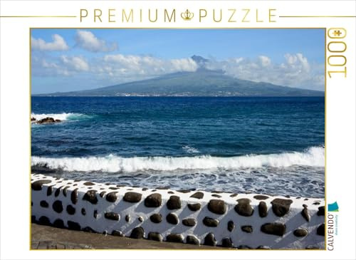 CALVENDO Puzzle Faial - Blick auf Pico | 1000 Teile Lege-Größe 64 x 48 cm Foto-Puzzle für glückliche Stunden