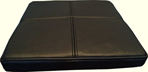 Quattro Meble Schwarz Echtleder Sitzkissen Lederkissen Sitzpolster fur Sessel Stuhle Echt Leder Kissen Sitzauflage Auflage (B-50 x T-40cm)