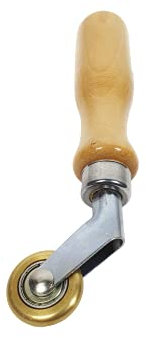 Lötkolben Set - Lötlampe - Dachrinnen Lötset - Schweißbrenner - Lötzubehör - Andruckwalze für Dachdecker - Andrückrolle aus Messing - Masse: Ø 29 x 6mm - Gewicht: 96 g - EXPRESS