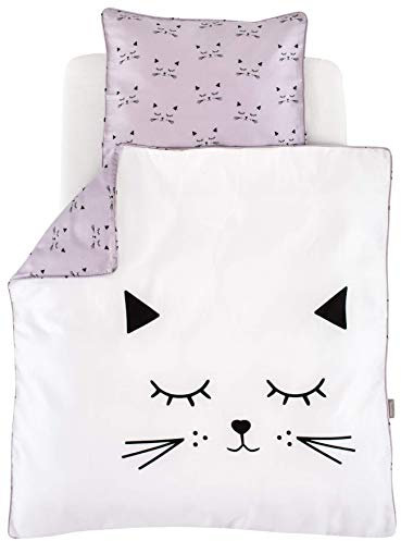 Träumeland TT18203 Bettwäsche Schmusekatze 80/80 + 35/40, mehrfarbig