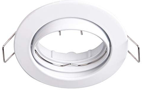 lighteu®, Aluminium Einbaurahmen Weiß/Einbaustrahler LED/Halogen, schwenkbar, (ohne Fassung)