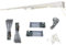TENDAGGIMANIA® Tringle à Rideaux Extensible pour Rideaux d’intérieur -Tringle Rideau Plafond et Mural -Mouvement à Corde -Mesure Extensible de 168 cm à 300 cm