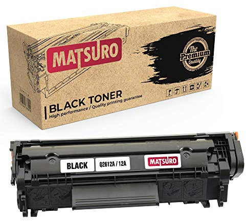 Matsuro Original | Kompatibel Tonerkartusche Ersatz für HP Q2612A 12A (1 SCHWARZ)