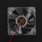 PC Cooling Fan, 4Pin DC 12V 80mm Blue LED Light CPU PC Computer Cooling Case Fan