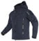 TACVASEN Herren Softshell Jacket Winterjacke Gefütterte Outdoorjacke Wanderjacke Warme Wasserdichte Jacke (XL, Marineblau)