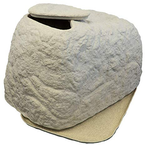 Braun GmbH Sandfilteranlage Abdeckung FLORANTIA CoverCave in Sandstein, Sandfilter Abdeckung für Poolfilter aus hochwertigem und witterungsbeständigem PE mit naturgetreuer Steinoptik