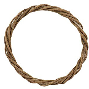 NaDeco Lianen-Ring, gedreht, in vielen Größen erhältlich, 25 | 30 | 35 und 45cm Liannen Kranz Naturkranz aus Zweigen Dekokranz Türkranz Basiskranz DIY Kranz Holzkranz, Größe:Ø 45 cm
