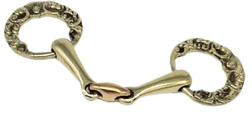 Show Gebiss Antik Spanisch Barock Blumen appliziert 12,2 13,5 14,5 15,5 16,5 Kaltblut Gold oder Silberfarben Tysons (15,5, Goldfarben)