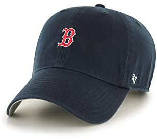 '47 Brand Clean Up Base Runner Strapback Cap Boston RED SOX B-BSRNR02GWS-NY Dunkelblau, Size:OneSize