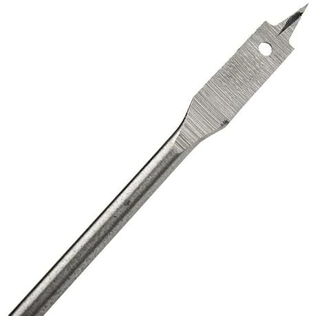 Spade Bits, Flat Woodworking Bits 6-45mm for Choose, Silver/Titanium-Gold Spade Drill Bit for Electric Drills, Bench Drills, Soft and Hard Wood, Gypsum, Clinker, Foam Box