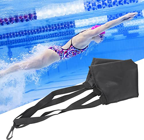 Cinturón de Resistencia de Natación con Paracaídas de Natación, Cinturón de Natación de Entrenamiento de Fuerza, Cinturón de Resistencia de Natación, Cinturón de Resistencia de(Volver L)