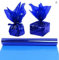 Cellophan Rolle Groß Blau, Cellophanfolie Rolle, 30Mx40CM Cellophan Transparent Geschenkpapier, Zellophanfolie Transparentfolie Cellophanfolie für Blumen Geschenkkörben