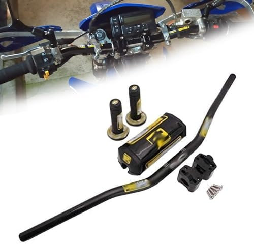 1 1/8 28 mm Manubrio Moto + Manopole Manubrio Moto + Riser 28 mm + Protezione Manubrio per KX KXF YZ YZF CR CRF Motocross ATV Quad