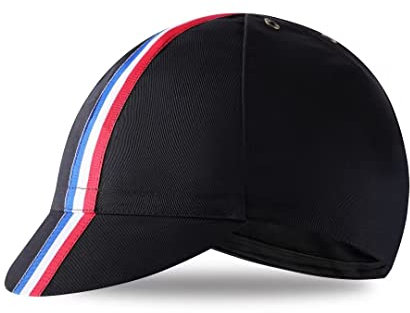 BikingBros French Flag Cycling Cap - Cotton Cycling Hat-Under Helmet - Cycling Helmet Liner Breathable&Sweat Uptake One Size