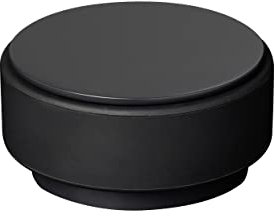 blomus Edelstahl Türstopper 1kg 9x4,5cm mit Gummiring (Anthrazit)