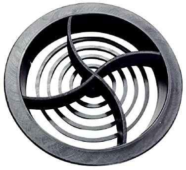 25 x Easy-Trim Black Plastic 70mm Round Soffit Air Ventilation Roof Discs