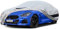 Holthly Funda Coche Exterior Impermeable, Cubre Coche de 10 Capas, Cubierta Coche Protector de Sol, Capa para Carro Apto para Nissan 350Z 370Z, BMW Z4,Porsche Boxster 718 Cayman,etc. C5 Plata