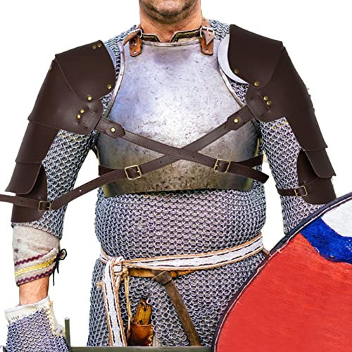 Mittelalterliche Ritter-Arme, mittelalterliches Elfen-Kostü , Elfen-Schulter-Brustpanzer, Gladiator-Schulter-Panzer, Schnallen für Party, Cosplay, Halloween