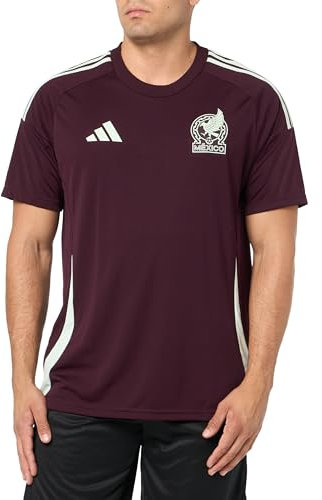 adidas Herren Standard Mexiko 2024 Home Fan Trikot, Dunkles Burgunderrot, L