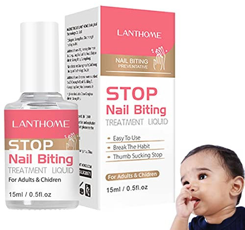 Anti Nail Biting Nail Polish No Bite Nail Polish Stop Nail Repair Nail Varnish Stop Biting Your Nails, Nail Biting Prevention, Clear Nail Varnish, Nail Biting Treatments