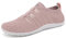 Merdoo Barefoot Shoes Femme Homme Semelle Zéro Drop Chaussures Pieds Nus Ete Respirantes Fitness Sneakers Confort Chaussures de Marche Basket Trail Chaussures Minimalistes Unisexe Rose 39EU