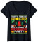 Bell Ringing Christmas Party Bell Ringer Xmas Ugly Style T-Shirt mit V-Ausschnitt