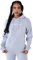Sweat à Capuche Femme Signature Bleu Glacier L