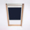 Classic Roof Blinds Persiana lucernario, per finestre da tetto Fakro, tenda oscurante, blu notte, telaio in alluminio argento (66/78 (codice 22))