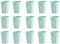 Engelland - 15 x Plastikbecher, Trinkbecher, Mint, Pastellfarben, 400 ml, Eichstrich, bruchfest, stapelbar, Mehrweg, Kunststoff, wiederverwendbar, Party-Becher, Trink-Glas