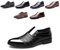 Scarpe Derby Uomo Oxford Scarpe Stringate Dress Shoes Francesine Basse Brogue Scarpe Pelle Verniciata Lavoro Formale Sposa G/XZ703 Nero 40