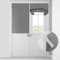 Door Curtains,Heat Insulated French Door Blinds,Blackout Privacy No Drilling Door Window Blinds Easy Installed Tie Up Shades Window Single Door Curtain,25x40 inch Gray