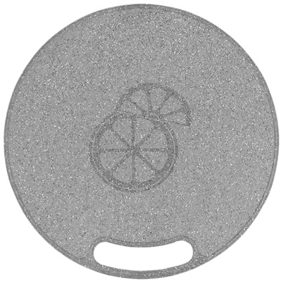 ZJIVQO Round Cutting Board Plastic Chopping Board with Hanging Hole Multifunctional for Vegetable Fruit Bread Cheese.31CM