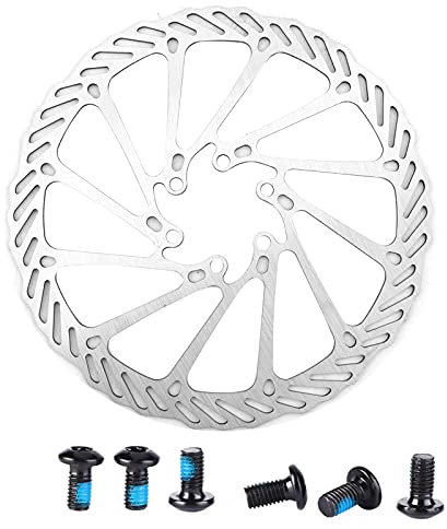 1 Pc Bike Disc Brake Rotors 180mm G3 Stainless Steel Bicycle Disc with 6 Bolts Screws for Most Bicycle Road Bike Mountain Bike BMX MTB (180mm)