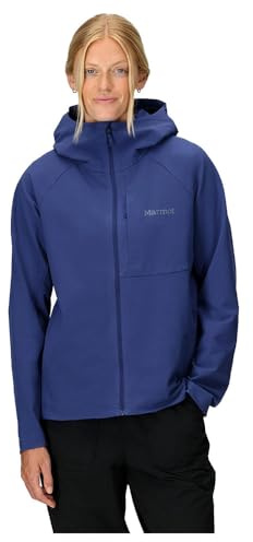 MARMOT Women's Wm's Pinnacle Driclme Hoody Warm Fleece Jacket, Full Zip Jacket, Breathable, Stretchy, Wind Resistant Body Warmer, packable, ideal for hiking (pack of 1)