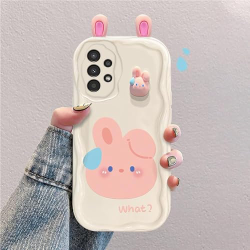 3D Cartoon Hülle Kompatibel mit Samsung Galaxy A13 4G(SM-A137) Süßes Stoßfestes und Stylisches Silikon Cover