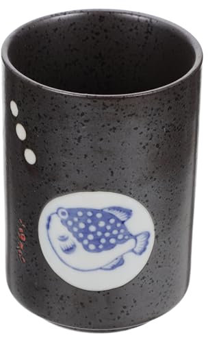 Amosfun taza vasos de te kit de matcha te japones vasos antiguos mate vasos de espresso porta sake cerámica Black