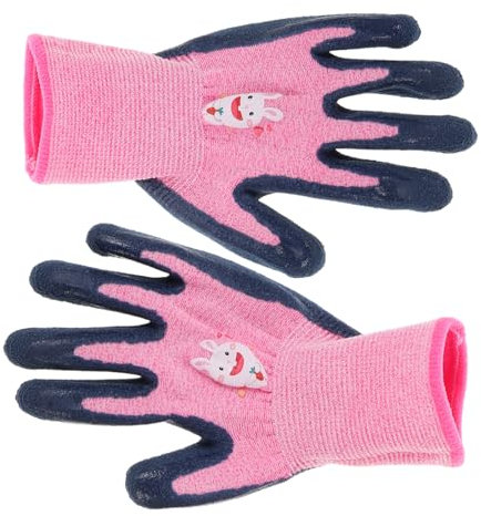 Holibanna rutschfeste Junge Mädchen Gartenhandschuhe Robust Atmungsaktiv Und Stechfest Vielseitig Für Outdoor Aktivitäten Wie Camping Pflücken Und Gartenarbeit Geeignet Für Jahre Mädchen