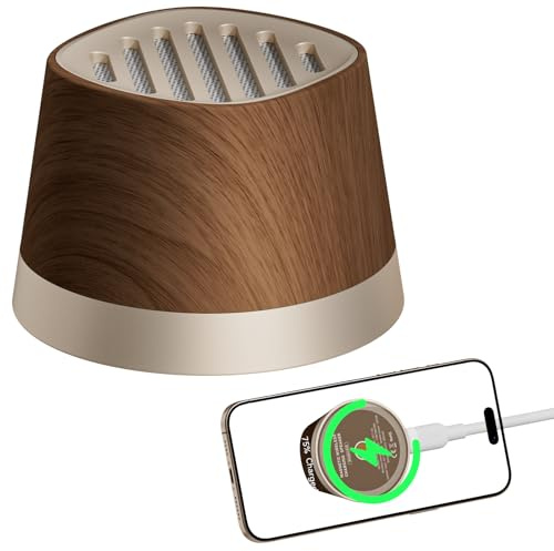 COLSUR Magnetischer Bluetooth Lautsprecher mit Wireless Charger für iPhone 16/15/14/13/12 Serie, Tragbarer Mini Bluetooth Lautsprecher mit Handyhalterung Induktive Ladestation,TWS,7 Stunden Spielzeit