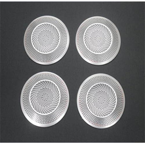 GQQGM Car Door Audio Speaker Cover For BMW 1 Series E81 E82 E87 2007-2011 Door Speaker Cover Interior Decoration,B/4 Pcs Silver