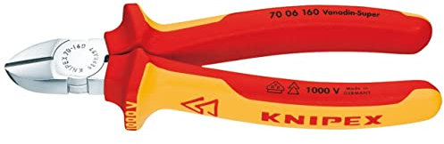Knipex 81262 160mm Fully Insulated Diagonal Side Cutter