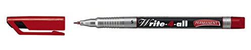 STABILO - Permanent-Marker - Write-4-all - superfein - Einzelstift - rot