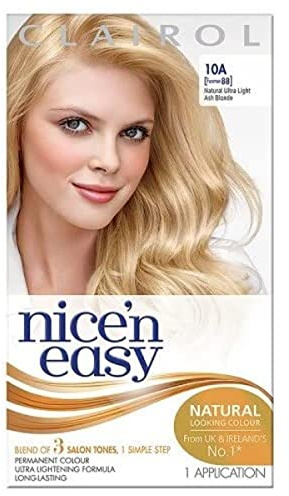 Clairol Nice'n Easy Permanent Hair Dye 88/10A Natural Ultra Light Ash Blonde