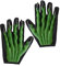 W WIDMANN MILANO Party Fashion 8405W - Hexen-Handschuhe 3D, Grün-Schwarz, Halloween, Karneval, Mottoparty