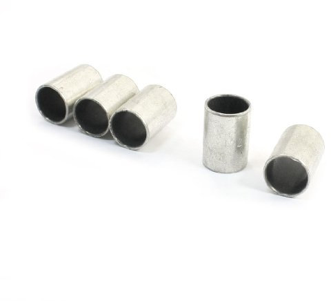 sourcing map 5 Stück silberfarbene ölfreie Lagerhülsen Buchse 12 mm x 14 mm x 20 mm